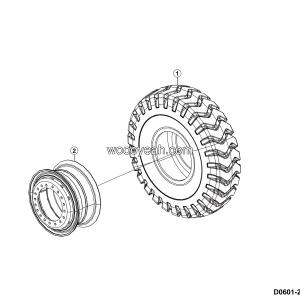 LGMG Off-Highway Dump Truck 2024 - Wheel assembly - D0601-2706010538.S1C