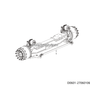 LGMG Off-Highway Dump Truck 2022 - Front axle assy - D0601-2706010663.S1A