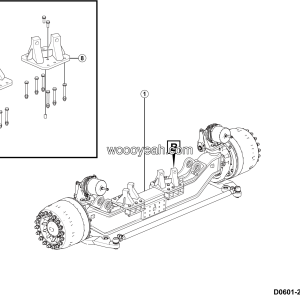 LGMG MT106H 2025 - Front alxe  assembly - D0601-2706010666.S1B