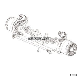 LGMG Off-Highway Dump Truck 2024 - Front axle mounting assembly - D0601-2706010913.S1A
