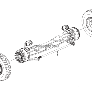 LGMG MT86H Mine Truck - Front axle assy - D0602-2706010274