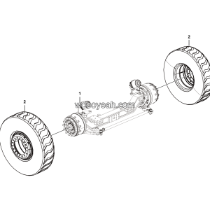 LGMG Off-Highway Dump Truck 2021 - Front axle assy - D0603-2706010532