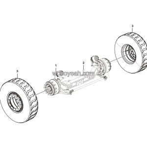 LGMG Off-Highway Dump Truck 2020 - Front axle assy - D0604-2706010507