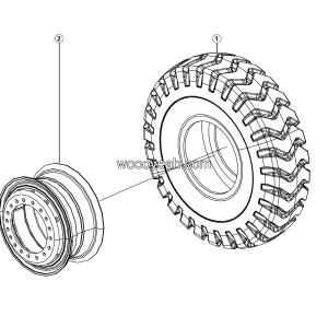 LGMG Off-Highway Dump Truck 2023 - Wheel assembly - D0611-2706010538