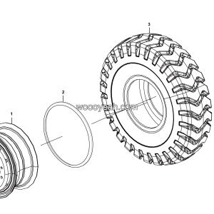 LGMG CMT96 Mine Truck - Wheel assy - D0700-2706010497