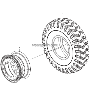 LGMG Off-Highway Dump Truck 2021 - Wheel assy 14.00-25-36PR - D0702-2707010115