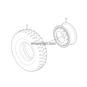 LGMG Off-Highway Dump Truck 2022 - Wheel assy（T=20） - D5200-2752000073.S1A