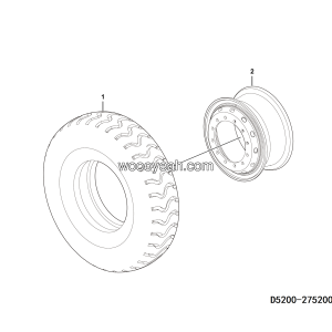 LGMG Off-Highway Dump Truck 2022 - Wheel assy（T=20） - D5200-2752000076.S1A