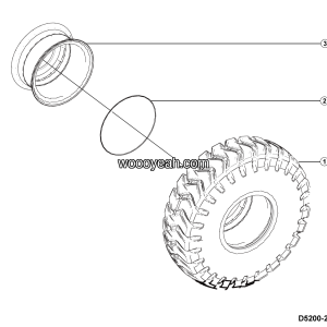 LGMG Off-Highway Dump Truck 2024 - Wheel assembly - D5200-2752000140.S1A