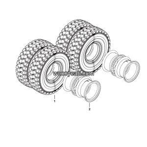 LGMG Off-Highway Dump Truck 2023 - Wheel assembly18.00R25 E3 3S - D5200-2752000146