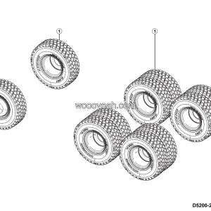 LGMG Off-Highway Dump Truck 2023 - Wheels installation 480/95R29 E3 - D5200-2752000190.S1A