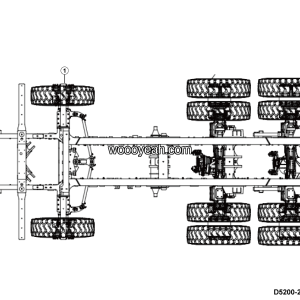 LGMG Off-Highway Dump Truck 2024 - Wheels assy illustration - D5200-2752000222.S1A