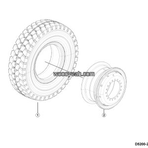LGMG CMT116H 2025 - Wheel assy illustration - D5200-2752000223.S1A