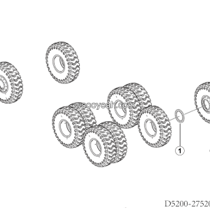 LGMG Mine Truck 2026 - Wheels installation - D5200-2752000252.S1A