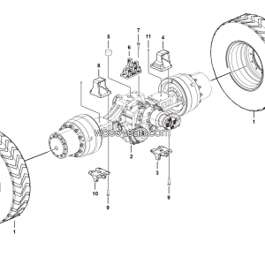 LGMG Off-Highway Dump Truck 2022 - Mid axle assy - E0700-2707010426.S