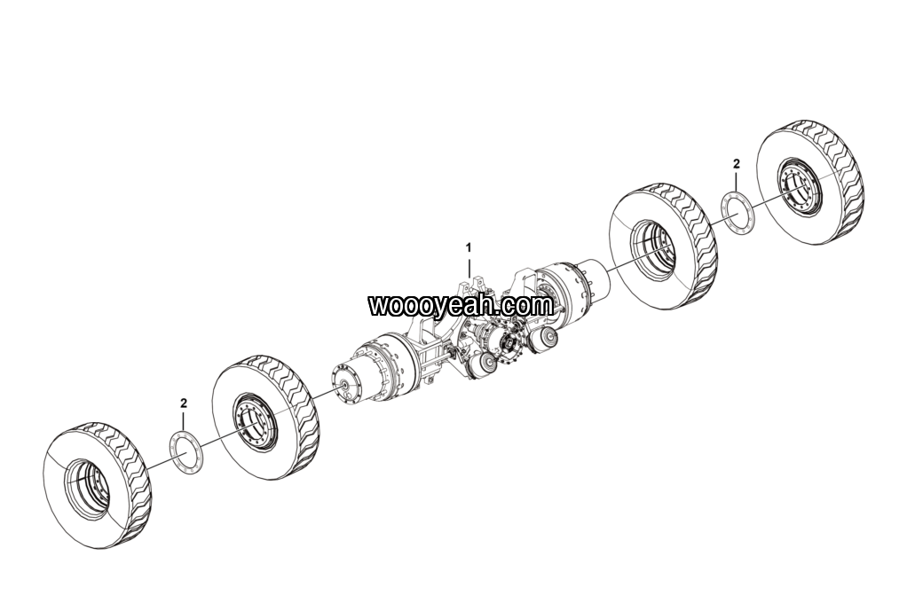 LGMG Off-Highway Dump Truck 2023 - 40 tons medium axle assy 16.641 - E0700-2707010544