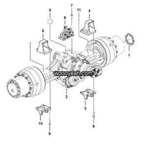 LGMG Off-Highway Dump Truck 2022 - Mid axle assy PX - E0700-2707010555