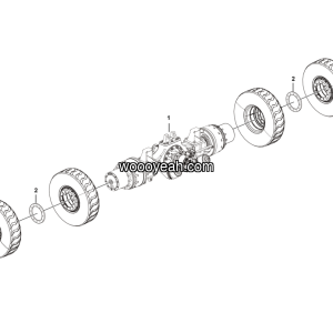 LGMG MT106 2025 - Mid axle assy PX40T（i=16.641） - E0700-2707010728