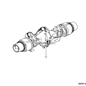 LGMG MT106 2025 - Middle axle assembly - E0701-2707010544.S1B