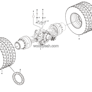 LGMG Off-Highway Dump Truck 2022 - Mid axle mounting assy HD40T（i=16.641） - E0701-2707010548.S1A