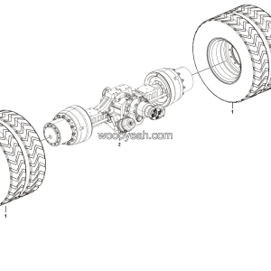 LGMG Off-Highway Dump Truck 2024 - Mid axle assy - E0701-2707010550.S1A