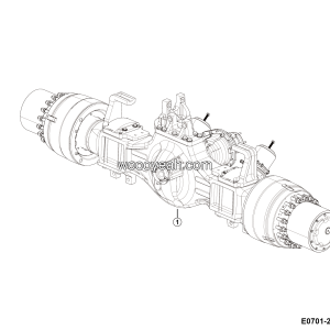 LGMG MT106 2025 - Middle axle assembly - E0701-2707010728.S1B