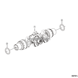 LGMG Off-Highway Dump Truck 2024 - Mid axle assy - E0701-2707010735-G1