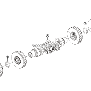 LGMG Off-Highway Dump Truck 2024 - Middle axle assy - E0701-2707010838