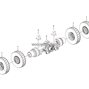LGMG MT86D Mine Truck - Mid axle assy - E0708-2707010323