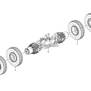 LGMG Off-Highway Dump Truck 2020 - Rear axle assy - E0800-2708010361