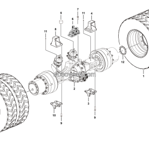 LGMG Off-Highway Dump Truck 2022 - Rear axle assy - E0800-2708010388.S