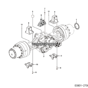 LGMG Off-Highway Dump Truck 2022 - Rear axle assy - E0801-2708010483.S1A