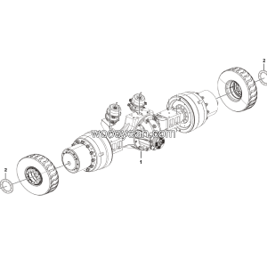 LGMG Off-Highway Dump Truck 2023 - Rear axle assy PX40T（i=16.641） - E0801-2708010491