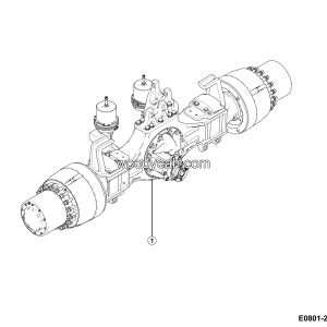 LGMG Road Sprinkler 2026 - Rear axle assembly - E0801-2708010499.S1B