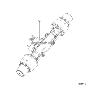 LGMG Off-Highway Dump Truck 2024 - Rear axle installation - E0801-2708010588.S1A