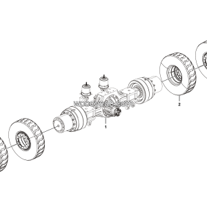 LGMG MT86H Mine Truck - Rear axle assy - E0802-2708010282