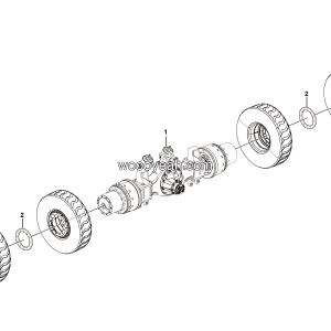 LGMG Off-Highway Dump Truck 2022 - Rear axle assy - E0803-2708010454.S1A