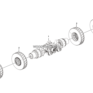 LGMG Off-Highway Dump Truck 2021 - Rear axle assy - E0809-2708010282