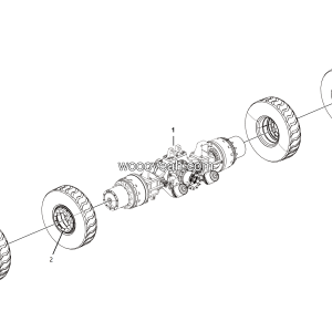LGMG Off-Highway Dump Truck 2021 - Rear axle assy - E0811-2708010282