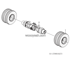 LGMG MT76 Mine Truck - Axle - E4-2708010273