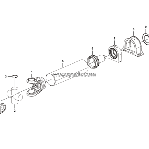 LGMG CMT96 Mine Truck - Front drive shaft assy - F0801-4110001047