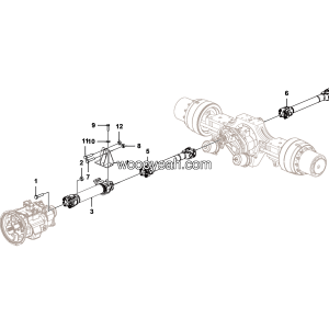 LGMG Off-Highway Dump Truck 2021 - Drive shaft assy - F0900-2709010205