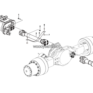 LGMG MT95H Mine Truck - Drive shaft assy - F0900-2709010237