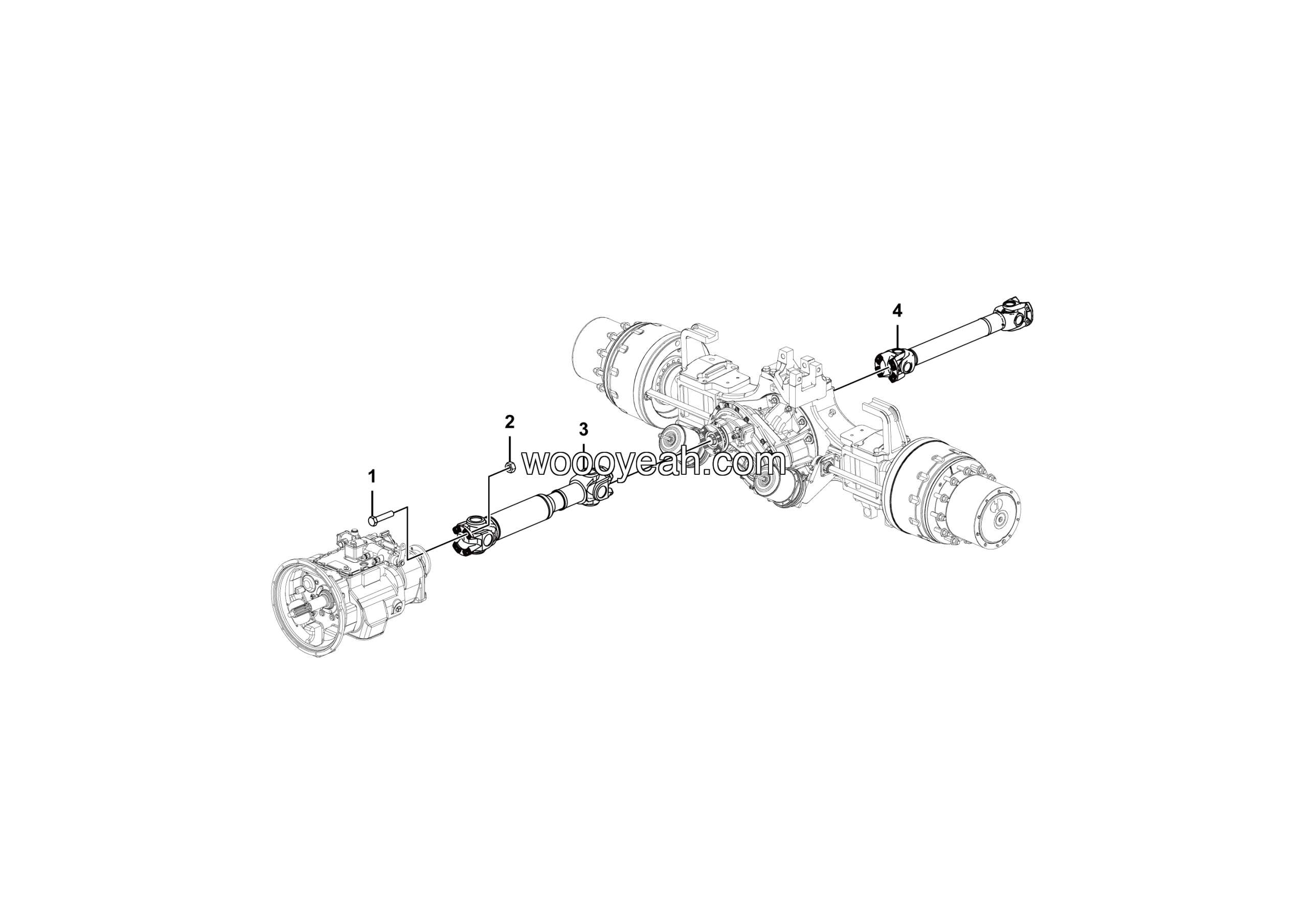LGMG Off-Highway Dump Truck 2023 - Drive shaft assy - F0900-2709010314
