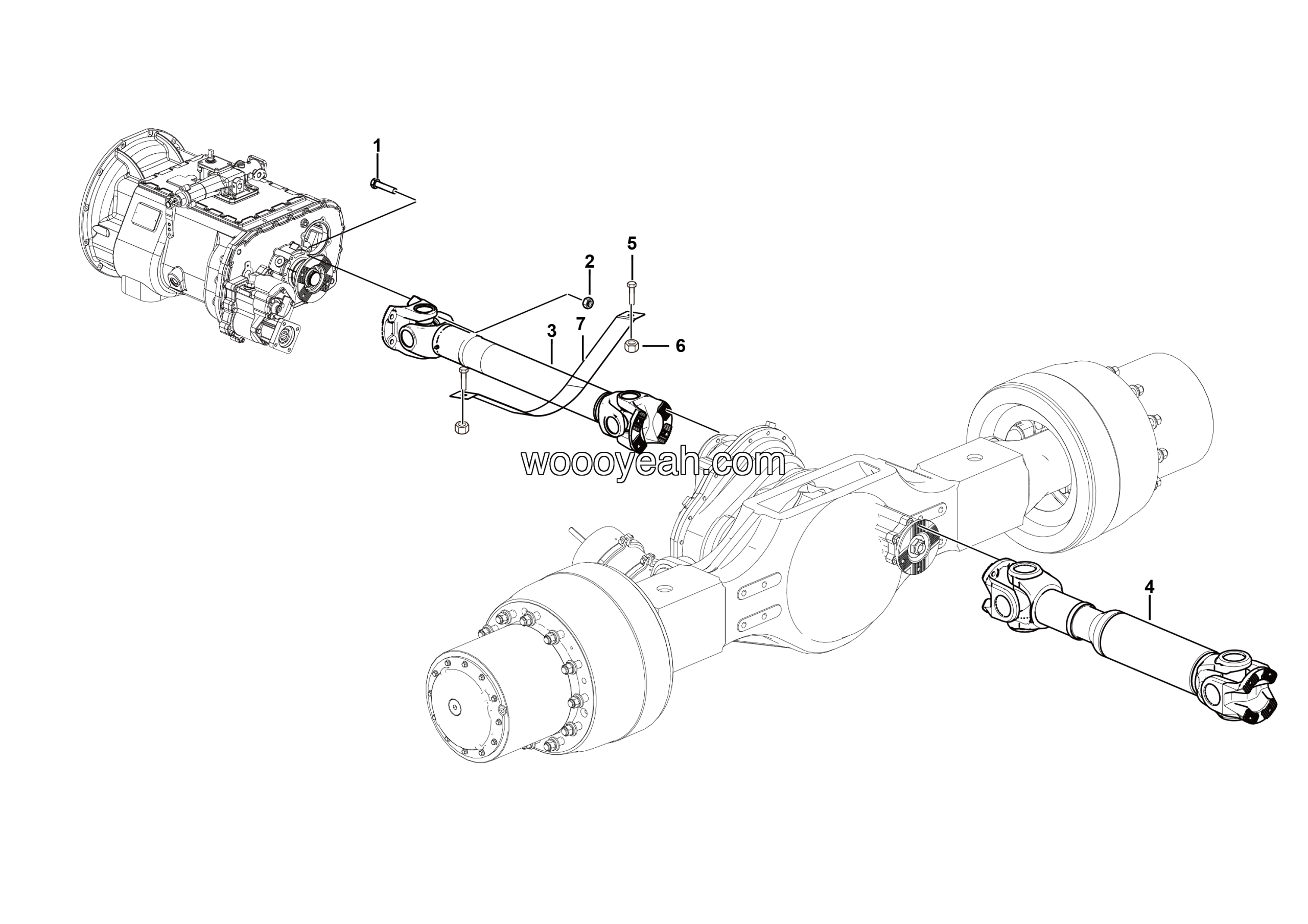 LGMG Off-Highway Dump Truck 2022 - Drive shaft assy - F0900-2709010429.S1A
