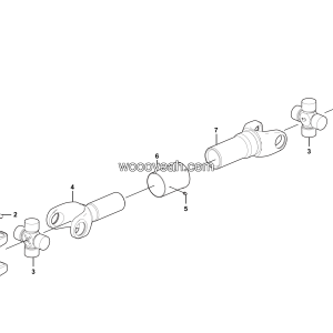 LGMG MT95D Mine Truck - Front drive shaft assy - F0900-4110000976