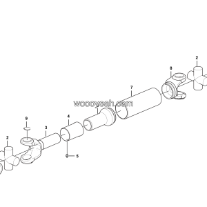 LGMG MT86M Mine Truck - Drive shaft assembly - F0900-4110001738