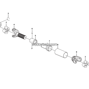 LGMG CMT96 Mine Truck - Drive shaft assy - F0900-4110702403