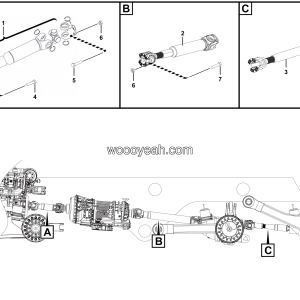 LGMG Off-Highway Dump Truck 2022 - Drive shaft assy - F0901-2709010455.S1B