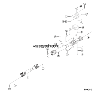 LGMG Off-Highway Dump Truck 2024 - Shaft-assembly - F0901-2709010617.S1B